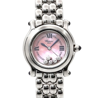 Chopard Happy Sport 278250-23 5P Diamond Pink Shell Dial Watch Women