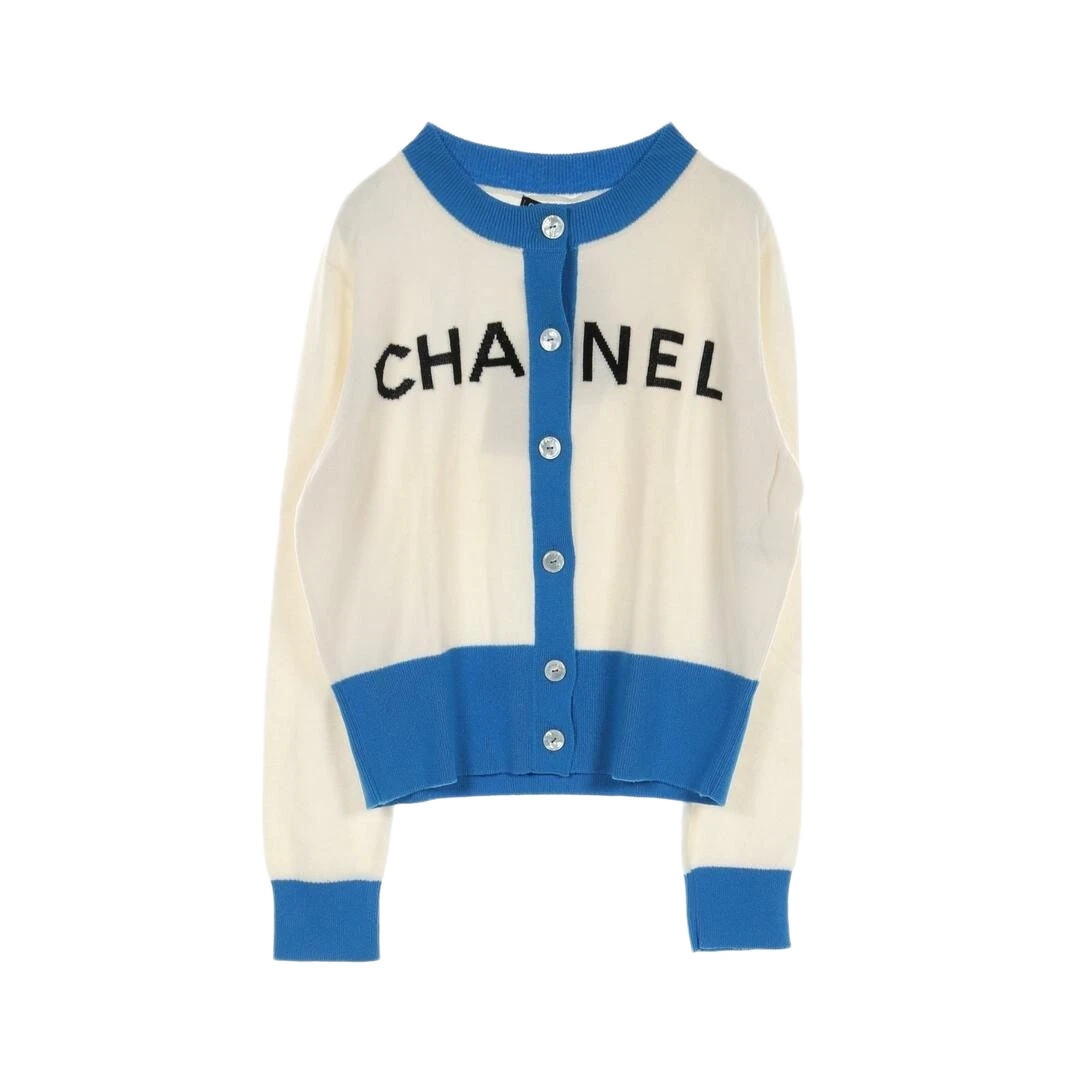Chanel Logo Cardigan
