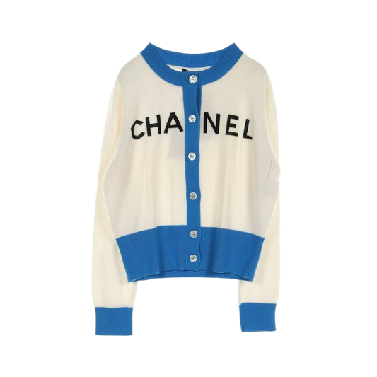 Chanel Logo Cardigan