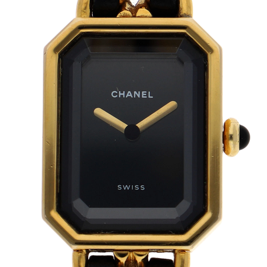 CHANEL Watches Gold Plated Leather Quartz