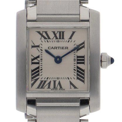 CARTIER Tank Francais Watch Stainless Steel Quartz Women's