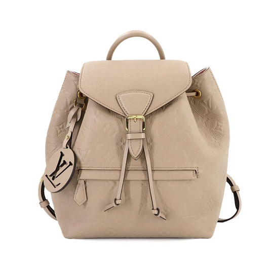 Louis Vuitton Montsouris PM Backpack in Monogram Empreinte Leather (Tourterelle)