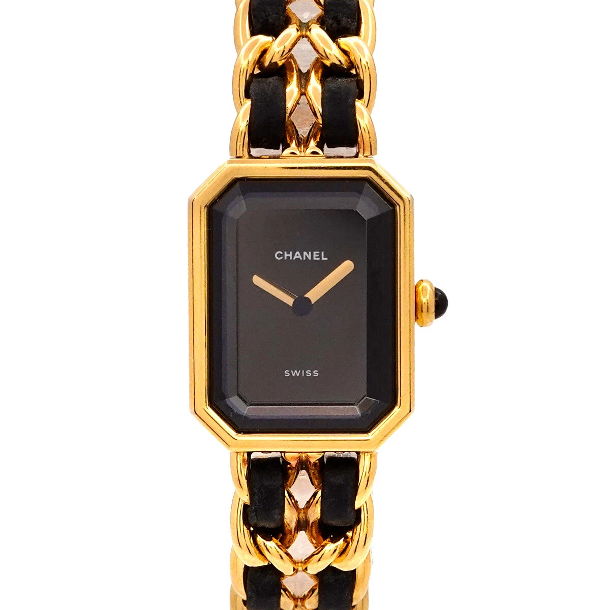CHANEL Premiere Size L Vintage Quartz Black Dial Ladies Watch