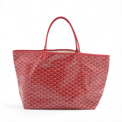 Goyard Saint Louis GM PVC x Leather Tote Bag Red