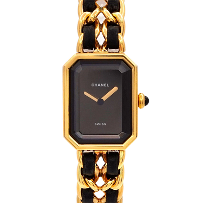 CHANEL Premiere Size L Vintage Quartz Black Dial Ladies Watch