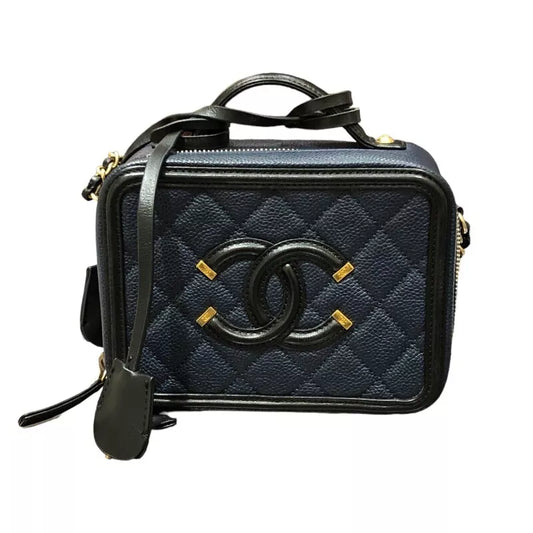 CHANEL CC Filigree Small Vanity Bag Shoulder Bag