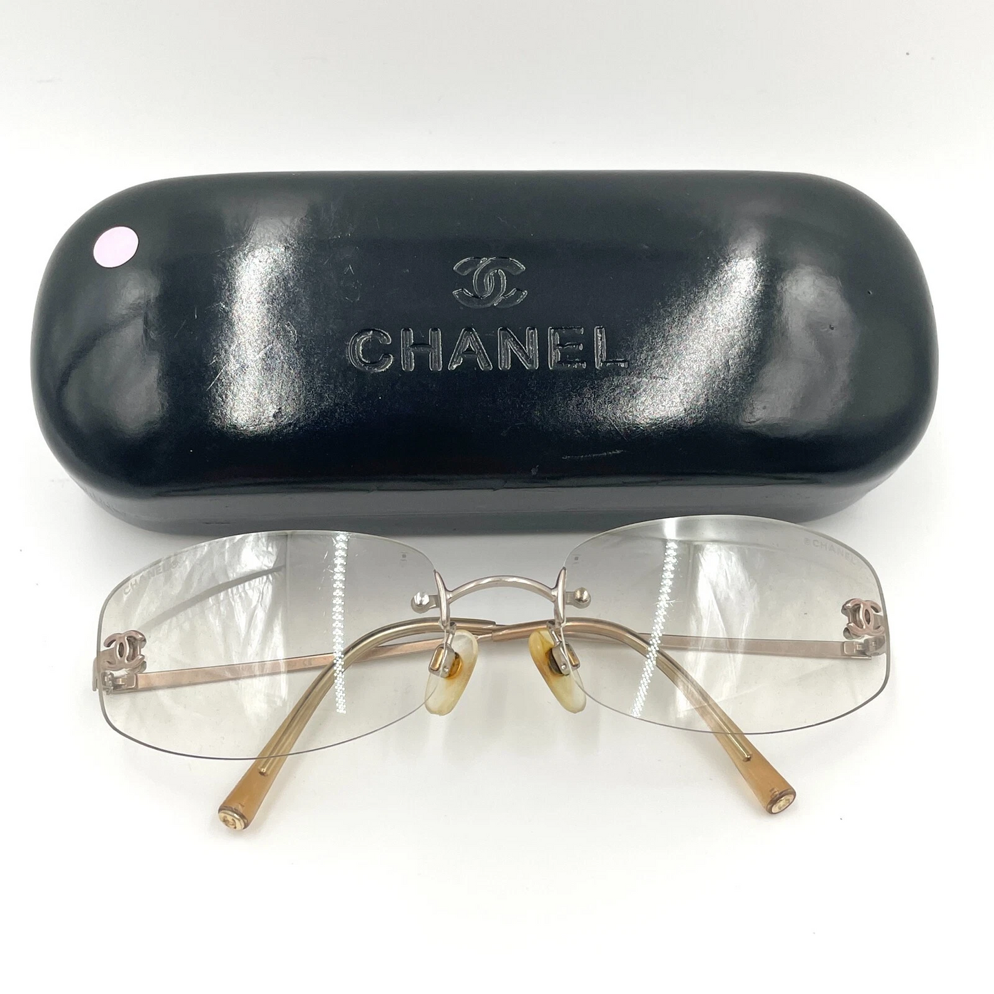 CHANEL Silver Sunglasses 57mm