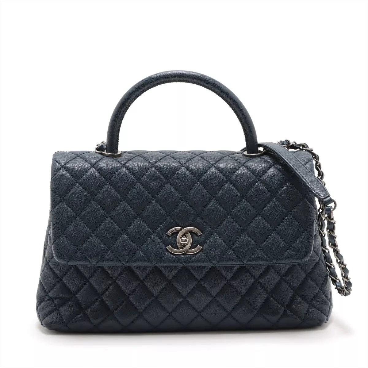 Chanel Coco Handle Caviar Skin 2 Way Shoulder Bag