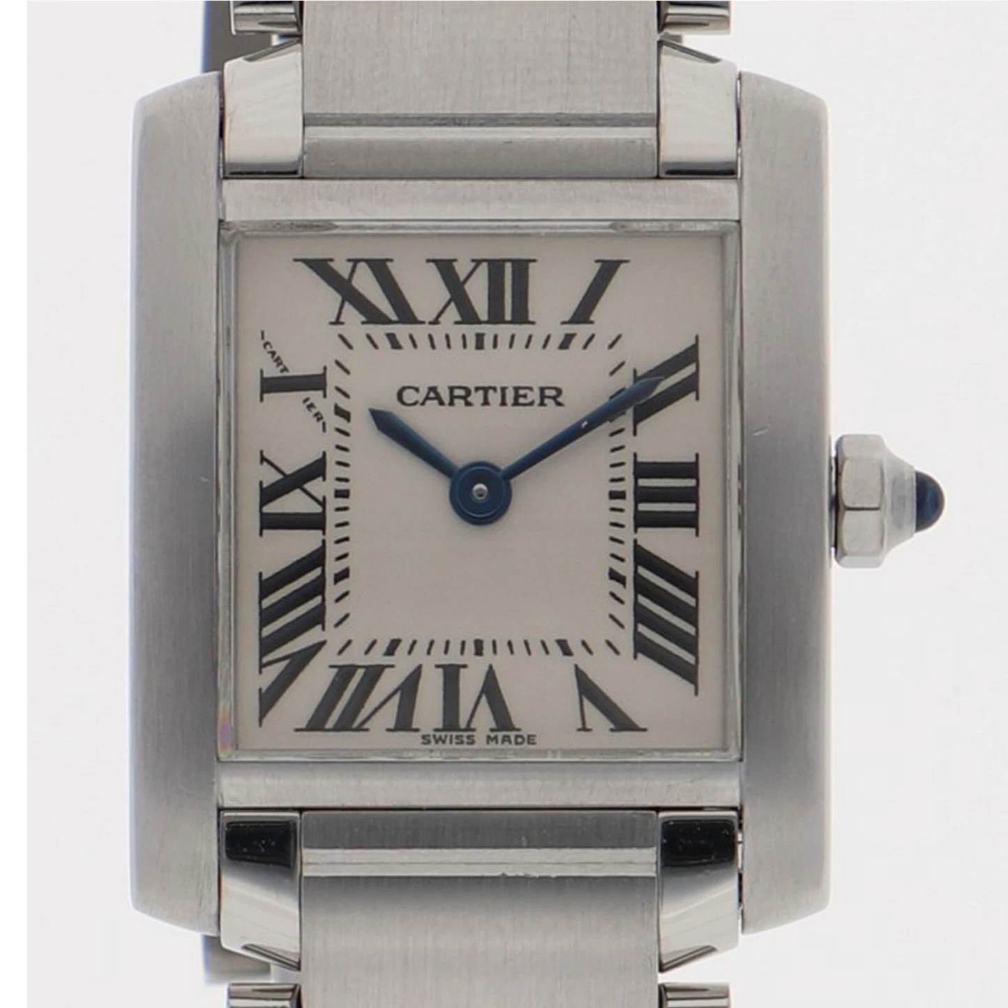 CARTIER Tank Francais Watch Stainless Steel Quartz Women's