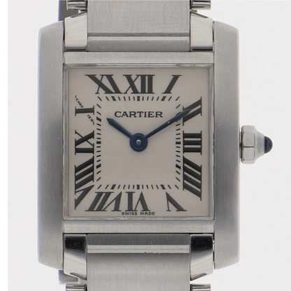 CARTIER Tank Francais Watch Stainless Steel Quartz Women's