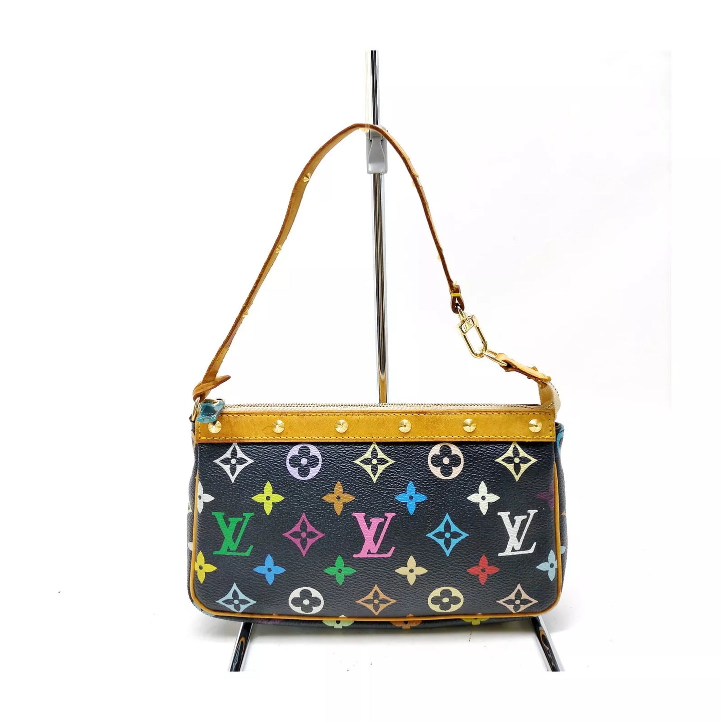 Louis Vuitton LV Accessories Pouch Bag In Black Monogram Multicolor