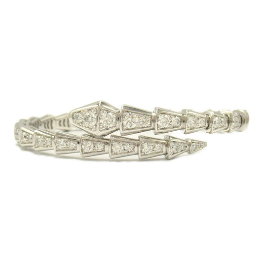 BVLGARI Serpenti Viper Bracelet 351844 in 18K White Gold with Diamonds