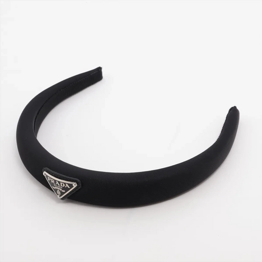Prada Headband Fabric Black