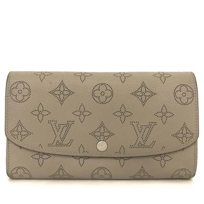 Louis Vuitton Mahina Portefeuille Iris Leather Bifold Long Wallet