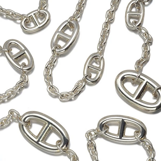 Hermès Chaine d'Ancre Farandole Necklace in 925 Sterling Silver