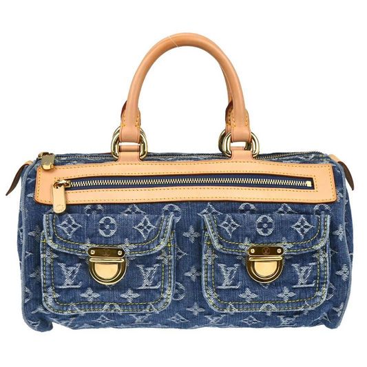 Louis Vuitton Blue Monogram Denim Neo Speedy Handbag