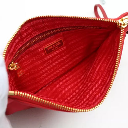 PRADA Logo pouch purse wristlet