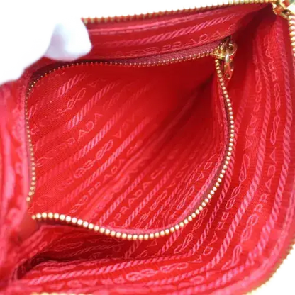 PRADA Logo pouch purse wristlet
