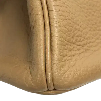 HERMES Birkin 30 Handbag In Tabak Camel Taurillon Clemence Leather