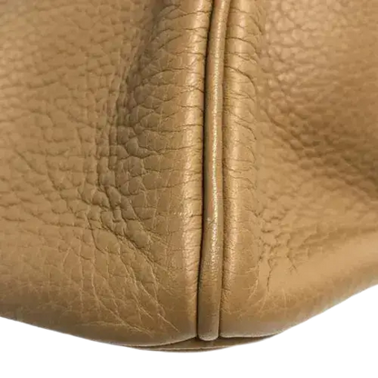 HERMES Birkin 30 Handbag In Tabak Camel Taurillon Clemence Leather