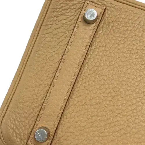 HERMES Birkin 30 Handbag In Tabak Camel Taurillon Clemence Leather