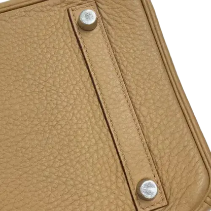 HERMES Birkin 30 Handbag In Tabak Camel Taurillon Clemence Leather