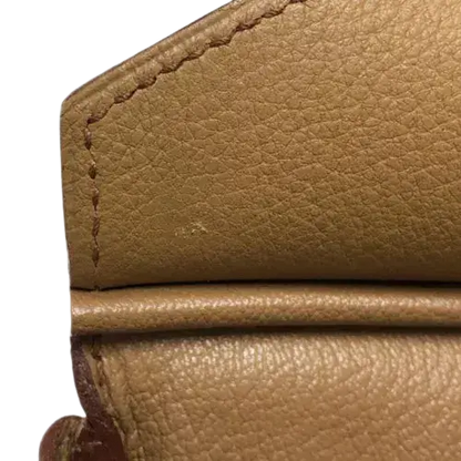 HERMES Birkin 30 Handbag In Tabak Camel Taurillon Clemence Leather