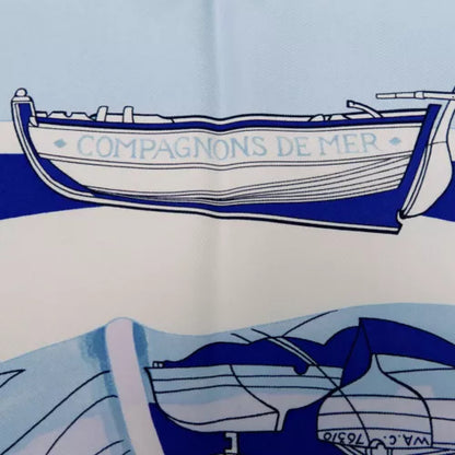 Hermes Carre90 "Compagnons de Mer" (Friends of the Sea) scarf