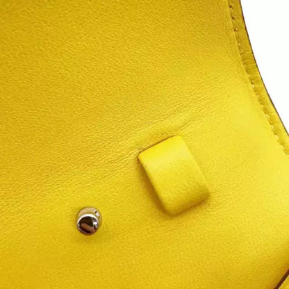 Authentic Hermes Constance to Go Wallet in Epsom Leather, Jaune de Naples