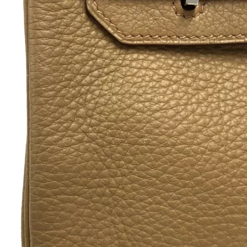 HERMES Birkin 30 Handbag In Tabak Camel Taurillon Clemence Leather