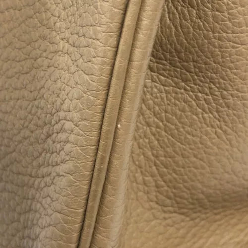 HERMES Birkin 30 Handbag In Tabak Camel Taurillon Clemence Leather