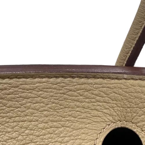 HERMES Birkin 30 Handbag In Tabak Camel Taurillon Clemence Leather