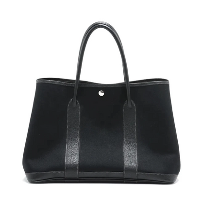 Hermès Garden Party 36 PM Twal Officie x Negonda Black Silver Metal Fittings J Stamp