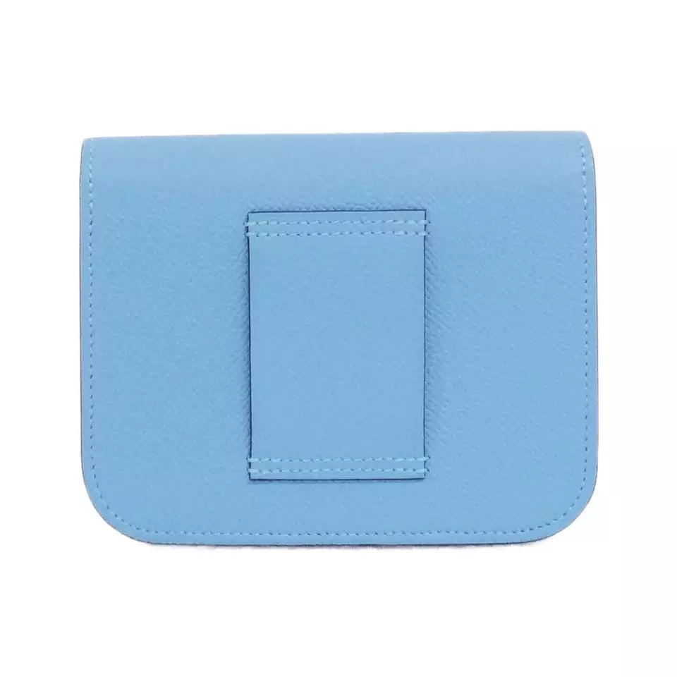 HERMES Constance Slim Wallet – Celeste Palladium