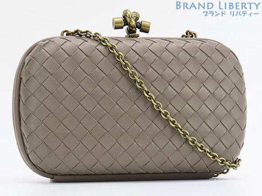 Bottega Veneta Intrecciato Knot Minaudière Clutch Bag