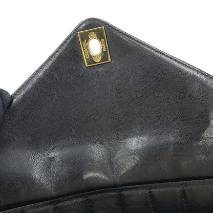 Chanel Mademoiselle Chain Shoulder Bag with Tassel in Black Lambskin