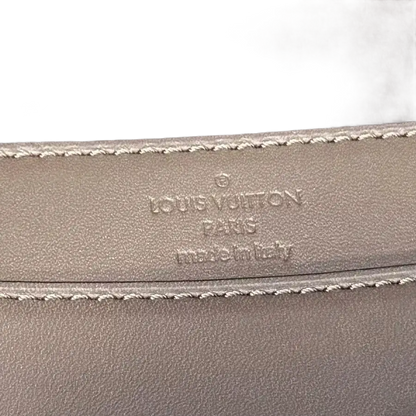 Auth LOUIS VUITTON Pochette Louise GM Chain Shoulder Bag Khaki/Gold