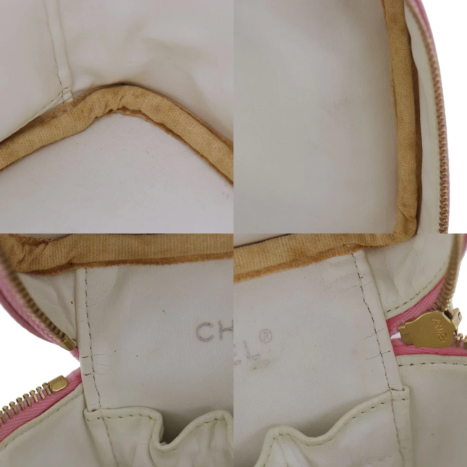 Chanel Vanity Handbag in Pink Caviar Leather (Vintage)