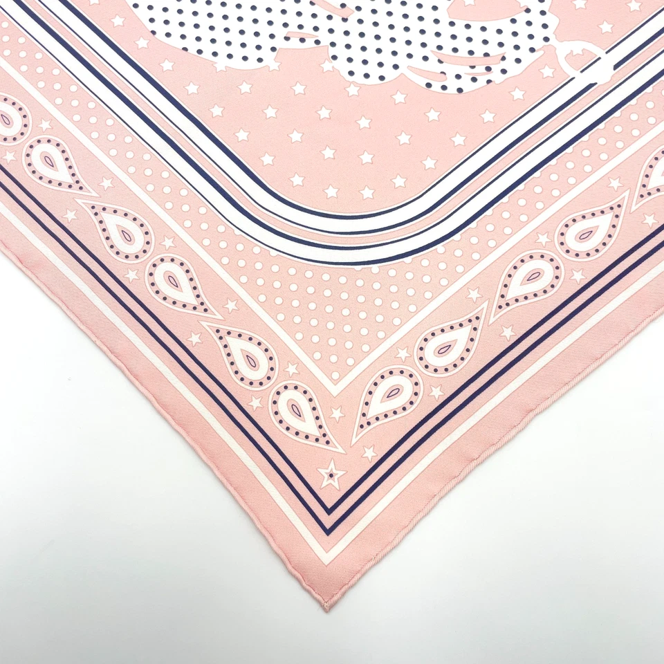 Hermès Carré 55 Brides de Gala Scarf in Pink x Multicolor Silk