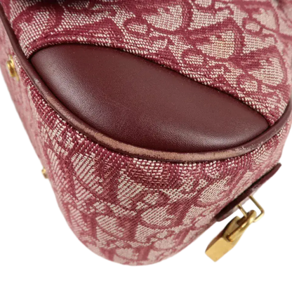 Christian Dior Trotter Canvas Leather Boston Bag
