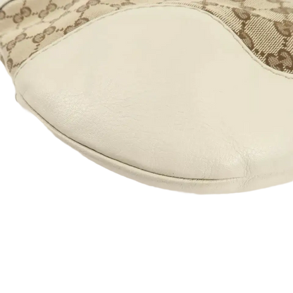 GUCCI GG Canvas Leather One Shoulder Bag
