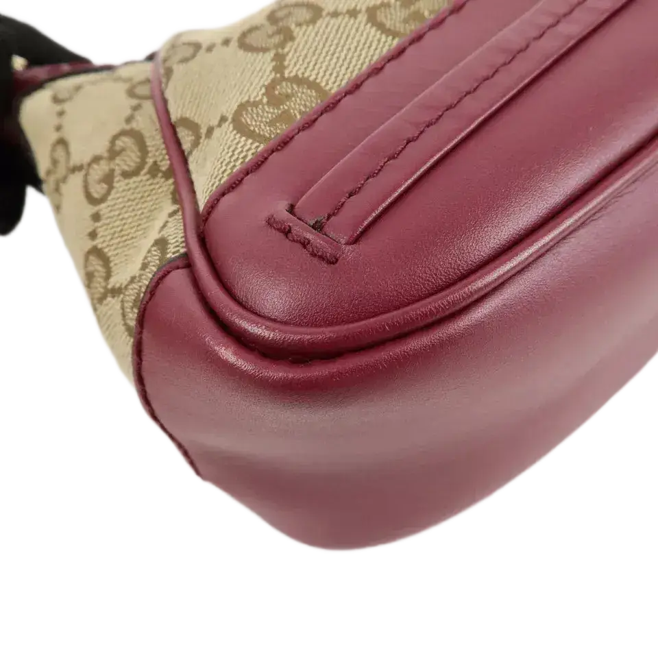 GUCCI Mayfair GG Canvas Leather Shoulder Bag