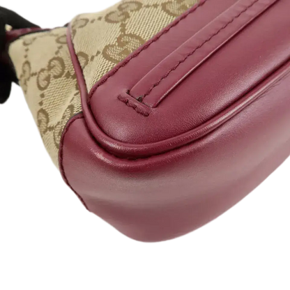 GUCCI Mayfair GG Canvas Leather Shoulder Bag