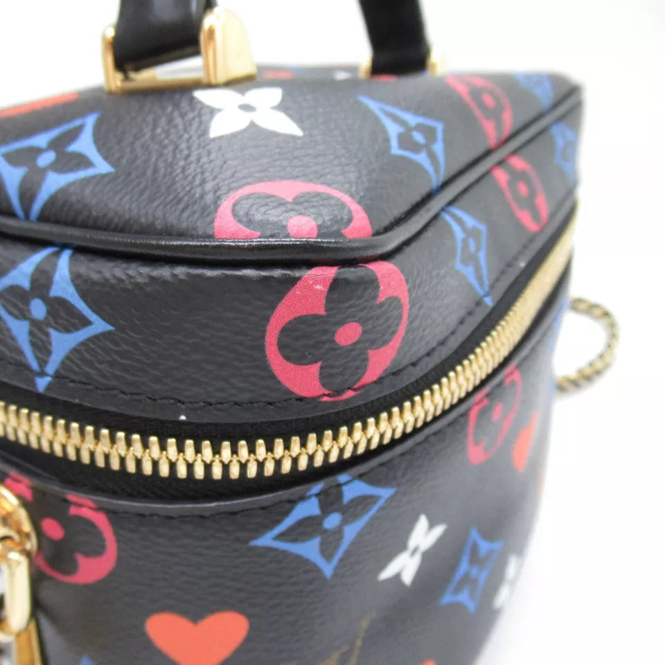 LOUIS VUITTON Vanity PM Shoulder Bag Game On Monogram Black