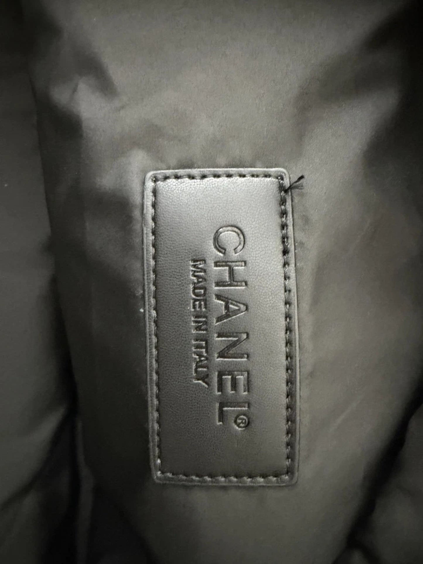 CHANEL Large White Cream Nylon Duffle Bag