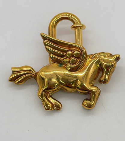 Hermès 1993 Limited Edition Pegasus Cadena in Gold-Plated Metal
