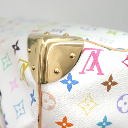 Louis Vuitton Multicolor Speedy 30 in White Monogram Canvas
