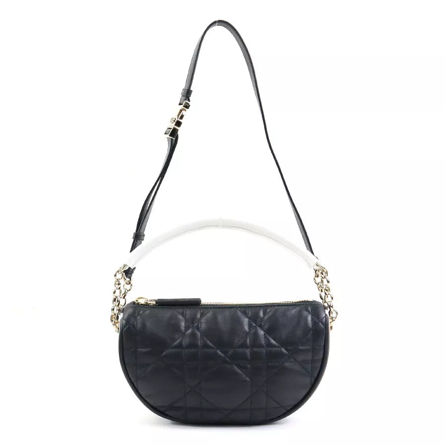 Christian Dior Vibe Hobo Handbag Shoulder Bag In Black/White/Blue