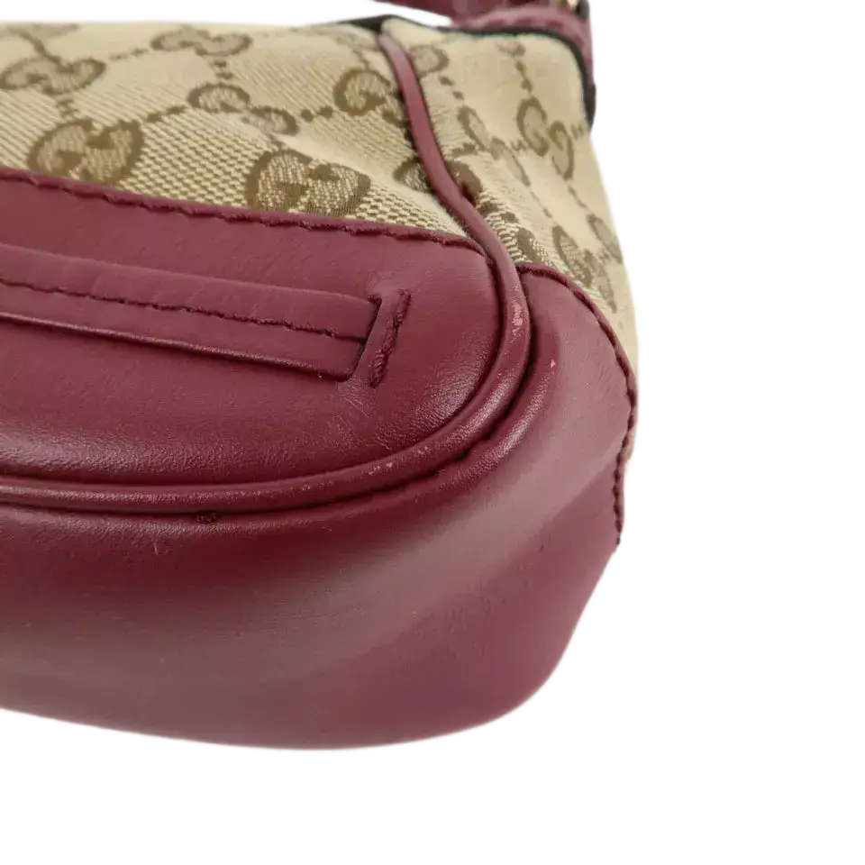 GUCCI Mayfair GG Canvas Leather Shoulder Bag