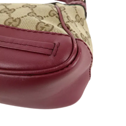 GUCCI Mayfair GG Canvas Leather Shoulder Bag